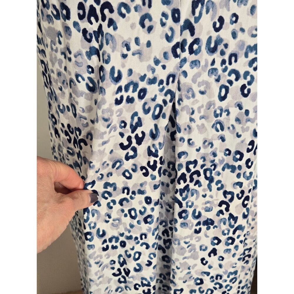 Simply Vera Wang Paradise NWT sleepwear nightgown leopard cheetah Medium blue - Picture 5 of 16